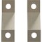 Ekena Millwork Premium Z-Brackets for Barn Door Track (set of 2), White Bronze GB6001TZWZ - alternate 1
